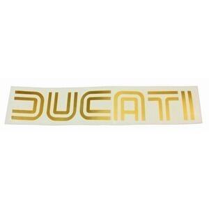 Adesivo Ducati '70 oro