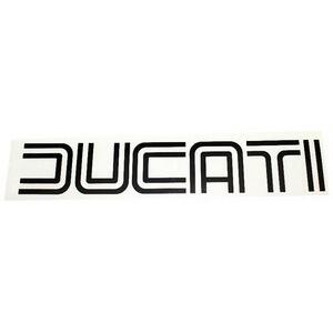 Adesivo Ducati '70 nero