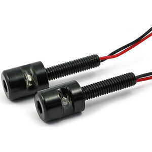 Coppia luci targa led MCS nero