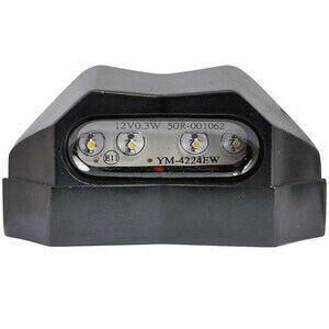 Luce targa led Edge nero