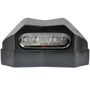 Luce targa led Edge nero