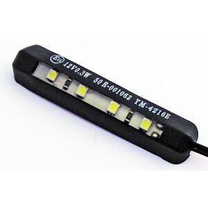 Luce targa led Flexi nero