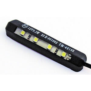 Luce targa led Flexi nero