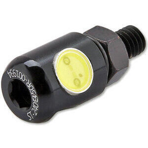 Luce targa led Round nero