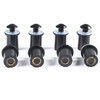 Dado elastico carenature M5x16mm completo kit 8pz nero