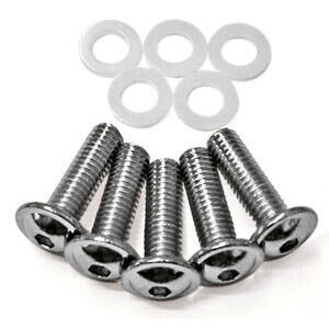 Tornillo de carenado M6x20mm acero cromo set  5pc