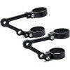 Soporte de faro montaje lateral LSL Cafe Racer par corto negro