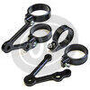 Supporto faro laterale LSL Cafe Racer corto nero coppia - Foto 2