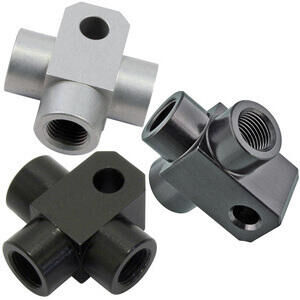 Boulon banjo connecteur 3 voies M10x1 alu