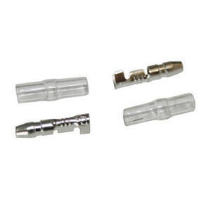 Terminale cavo elettrico tondo maschio isolato set 50pz
