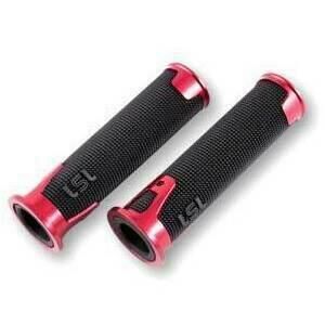 Coppia manopole LSL Ergonia 22mm forate rosso candy