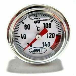 Termometro olio M30x3.5 lunghezza 39mm fondo bianco