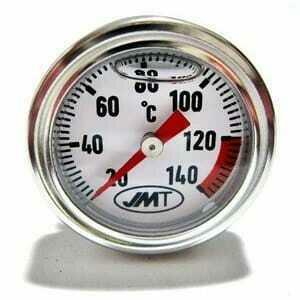 Termometro olio M30x3.5 lunghezza 39mm fondo bianco