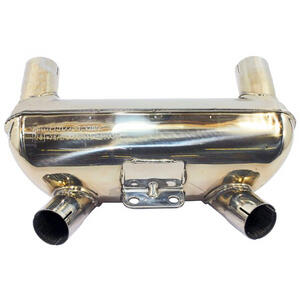 Tubo de escape Moto Guzzi 1100 Sport caja de expansión cromo