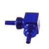 Raccordo tubi freno aeronautici Allegri maschio 2 vie 90° M10x1 alluminio blu