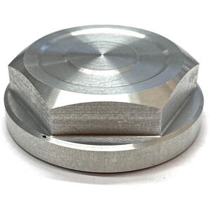 Dado canotto di sterzo M25x1 alluminio grigio
