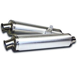 Finale di scarico per Moto Guzzi 1100 Sport Mistral rotondo alluminio coppia