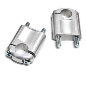 Coppia riser ABM 40mm manubrio 22mm grigio