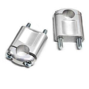 Coppia riser ABM 50mm manubrio 22mm grigio