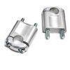Coppia riser ABM 50mm manubrio 22mm grigio