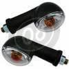Coppia frecce alogene Oval mini lunghe nero trasparente - Foto 3
