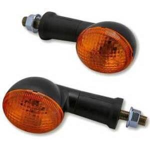 Coppia frecce alogene Oval mini lunghe nero