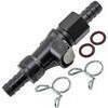 Connettore tubo benzina 6mm sgancio rapido valvola doppia