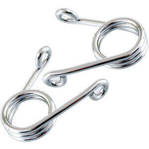 Molla sella a forbice 6mm cromo coppia