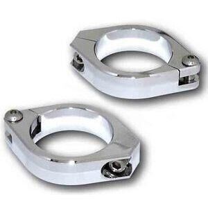 Coppia fascette forcella Highsider 38-41mm cromo