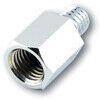 Adattatore specchietto maschio destro M10 - femmina destro M10 cromo
