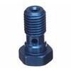 Bullone forato M10x1 singolo testa piatta alluminio blu