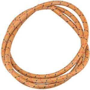 Cavo candela 7mm sterlingato sabbia/nero/rosso rivestito