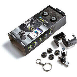 Valvola pneumatici tubeless Fobo Bike kit bluetooth TPMS 2 nero coppia