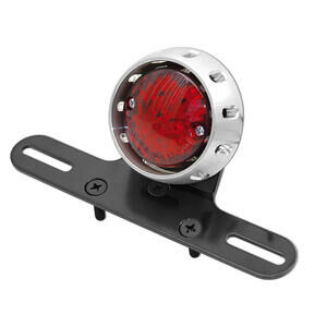 Fanalino posteriore led Mile grigio lente rossa con portarga