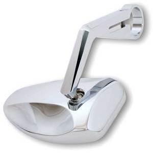 Specchietto retrovisore bar-end Highsider Oval cromo