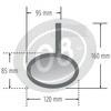 Specchietto retrovisore bar-end Highsider Oval nero - Foto 3