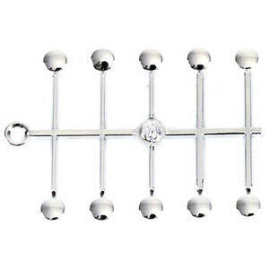 Copribulloni brugola M6 plastica cromo set 12pz