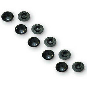 Copribulloni brugola M6 plastica nero set 12pz