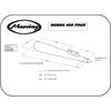 Finale di scarico per Honda CB 400 Four Marving Marvi cromo - Foto 2