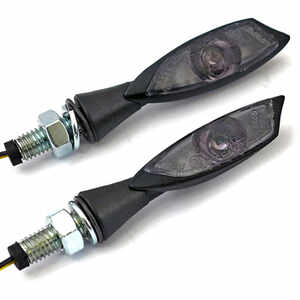 Led winkers Triple black matt pair