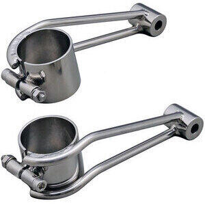 Supporto faro laterale Daytona cromo coppia