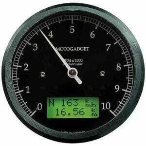 Strumento elettronico multifunzione Motogadget ChronoClassic Tacho 10K nero