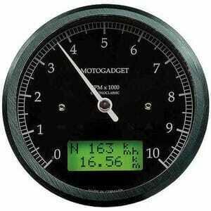 Strumento elettronico multifunzione Motogadget ChronoClassic Tacho 10K nero