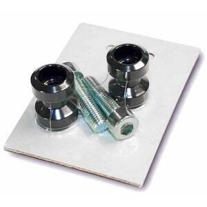 Supporto cavalletto posteriore M8 Zieger nero coppia