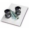Supporto cavalletto posteriore M8 Zieger nero coppia