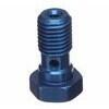 Bullone forato M10x1.25 singolo testa piatta alluminio blu