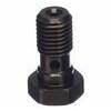 Bullone forato M10x1.25 singolo testa piatta acciaio nero
