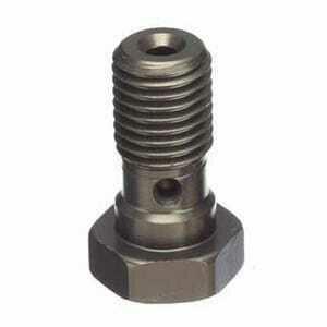 Bullone forato M10x1 singolo testa svasata alluminio titanio