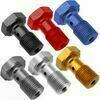 Bullone forato M10x1 singolo testa svasata alluminio antracite