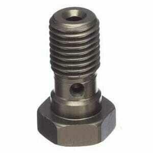 Bullone forato M10x1.25 singolo testa svasata alluminio antracite